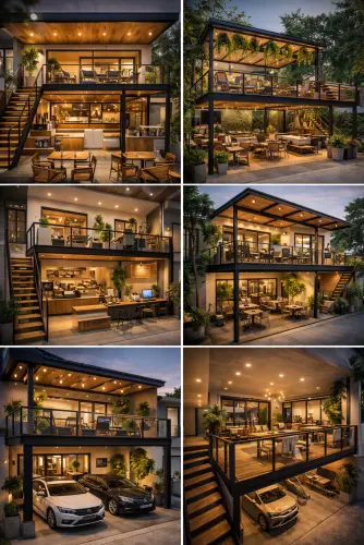Mezannine Cafe Modern di Babakan Ciparay